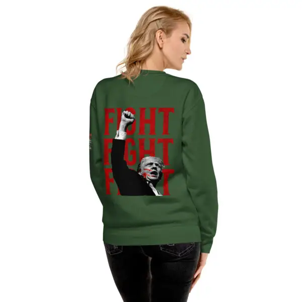 Patriotic T-Shirts unisex premium sweatshirt forest green back 671e95fa191d9